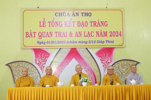 Chùa Ân Thọ tổ chức lễ tổng kết đạo tràng và lớp giáo lý năm 2024