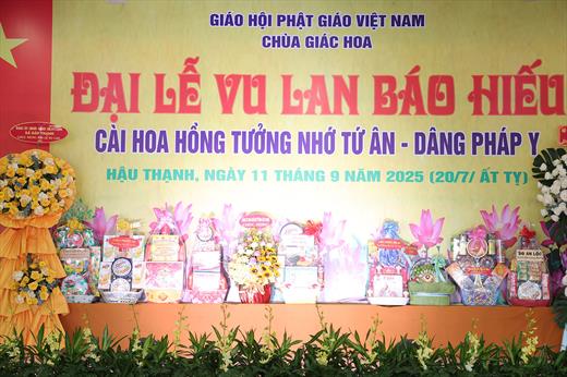 Đại lễ Vu Lan Báo Hiếu 2025 tại chùa Giác Hoa