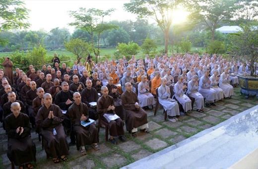 Gần 240 Tăng Ni tham dự thi tuyển sinh vào Học viện Phật giáo VN tại TP.HCM khoá XX
