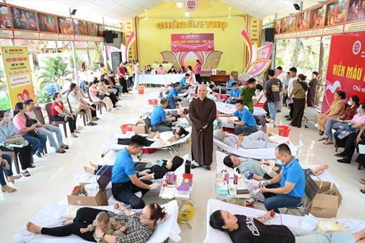 Hiến máu nhân đạo đợt 16 tại chùa Ân Thọ