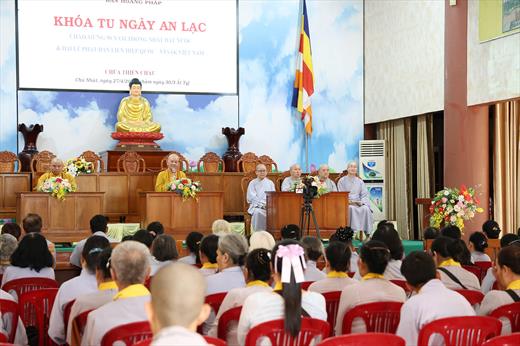 Long An: Ban Hoằng pháp tỉnh tổ chức khoá tu Ngày An Lạc mừng 50 năm Thống nhất đất nước và Đại lễ Phật đản Vesak 2025 tại chùa Thiên Châu Long An: Ban Hoằng pháp tỉnh tổ chức khoá tu Ngày An Lạc mừng 50 năm Thống nhất đất nước và Đại lễ Phật đản Vesak 2025 tại chùa Thiên Châu