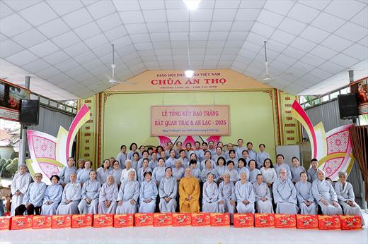 Lễ tổng kết đạo tràng chùa Ân Thọ năm 2025