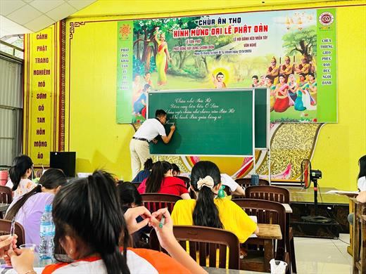 LỚP LUYỆN CHỮ ĐẸP LẦN 2 TẠI CHÙA ÂN THỌ