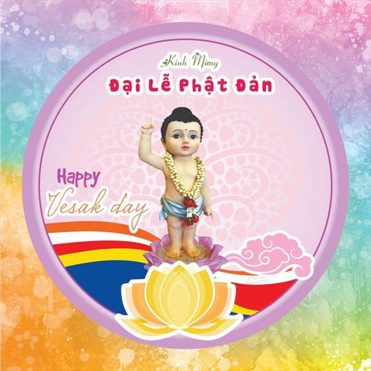 Thiệp mời Đại lễ Phật đản 2025 của chùa Ân Thọ