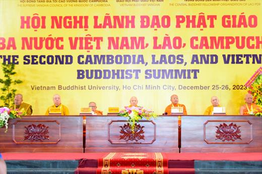 TP.HCM: Khai mạc Hội nghị Lãnh đạo Phật giáo ba nước Việt Nam - Lào - Campuchia lần thứ 2