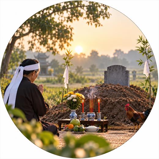 Ý nghĩa lễ mở cửa mả trong phong tục tang lễ người Việt