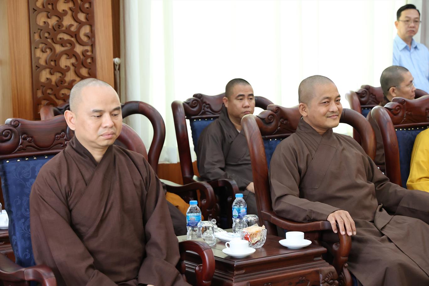 Ban Trị sự Giáo hội Phật giáo Việt Nam tỉnh Long An chúc tết Thường trực Tỉnh ủy