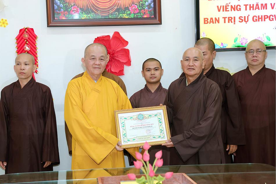 Ban Trị sự GHPGVN tỉnh Long An thăm và làm việc tại huyện Tân Trụ Ban Trị sự GHPGVN tỉnh Long An thăm và làm việc tại huyện Tân Trụ