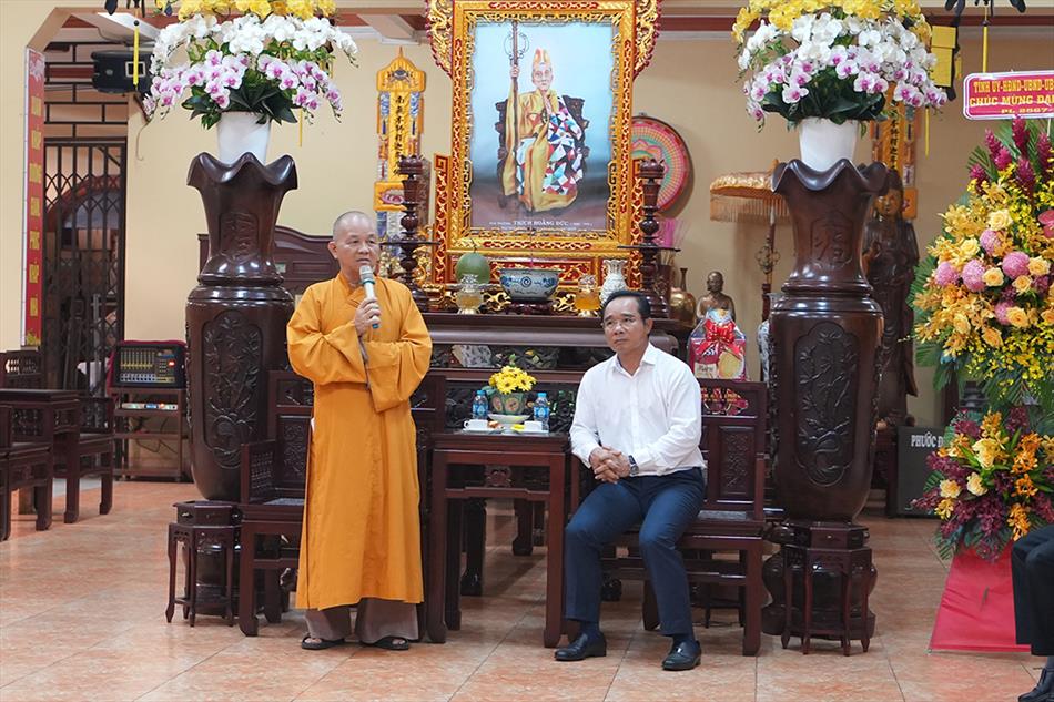 Bí thư Tỉnh ủy - Nguyễn Văn Được thăm, chúc mừng Đại lễ Phật đản đến Giáo hội Phật giáo tỉnh Long An