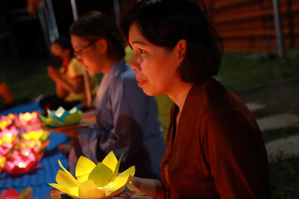 Chùa Ân Thọ tổ chức đêm hoa đăng hiếu đạo – Mùa Vu Lan