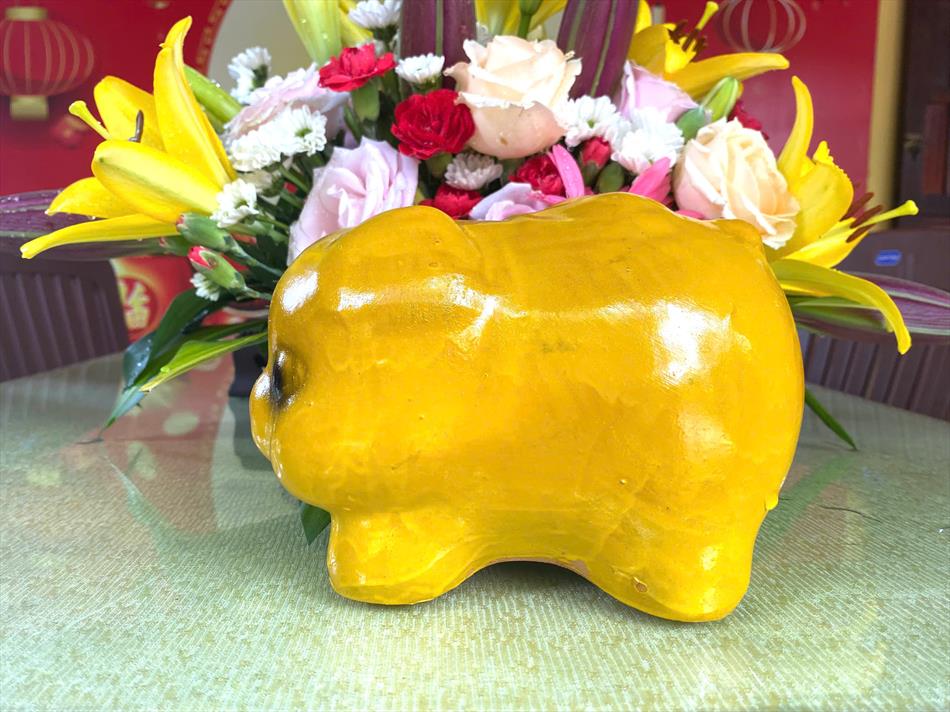 1 HEO ĐẤT MÀU VÀNG SẴN SÀNG 1 HEO ĐẤT MÀU VÀNG SẴN SÀNG