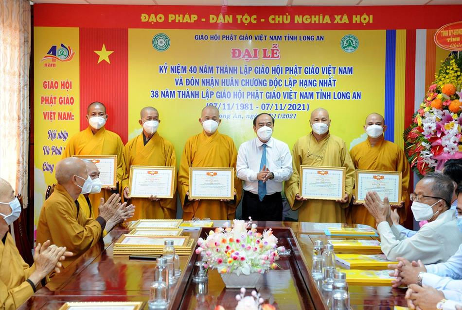 Đại lễ Kỷ niệm 40 năm thành lập GHPGVN tổ chức tại tỉnh Long An
