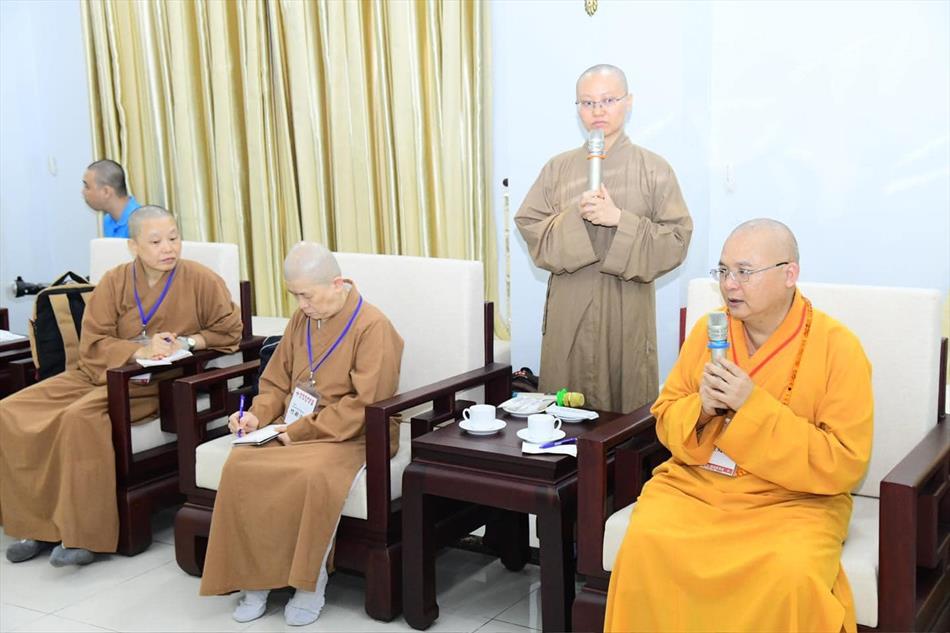 Đoàn Phật Học viện Viên Quang (Đài Loan) thăm, làm việc tại Học viện PGVN tại TP.HCM