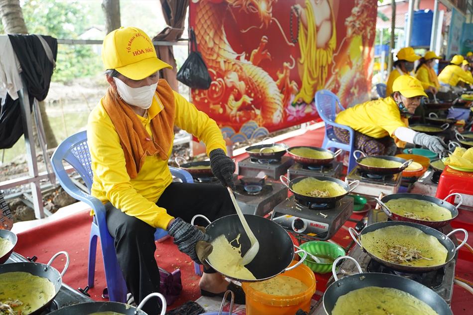 Hình ảnh ngày Phật đản 2025 tại chùa Ân Thọ: buổi sáng và chiều