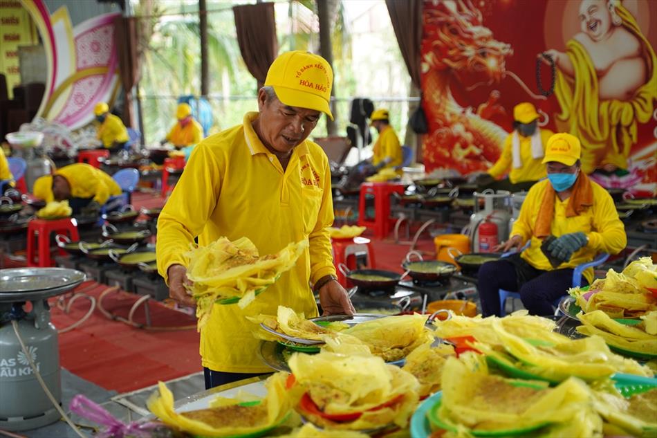 Hình ảnh ngày Phật đản 2025 tại chùa Ân Thọ: buổi sáng và chiều