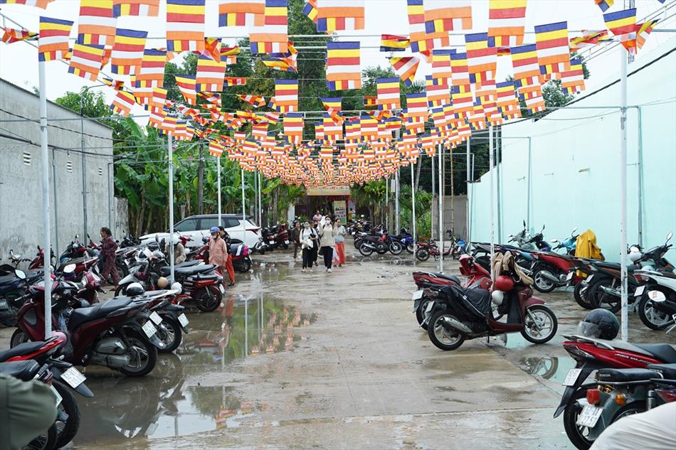 Hình ảnh ngày Phật đản 2025 tại chùa Ân Thọ: buổi sáng và chiều