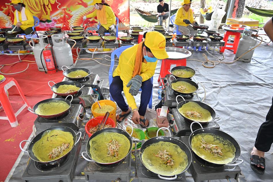 Hình ảnh ngày Phật đản 2025 tại chùa Ân Thọ: buổi sáng và chiều