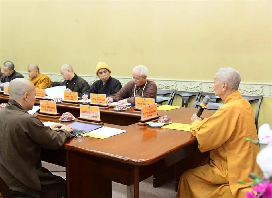 Học viện PGVN tại TP.HCM họp triển khai các Phật sự quan trọng cuối năm 2023