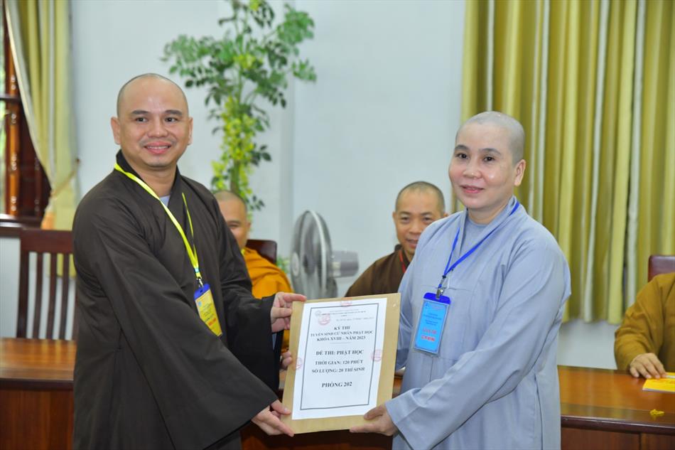 Khai mạc kỳ thi tuyển sinh cử nhân Phật học khóa XVIII tại Học viện Phật giáo Việt Nam TP. HCM