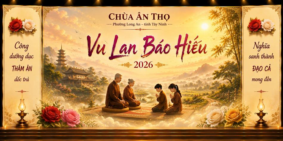 LỄ HỘI HIẾU ĐẠO RẰM THÁNG BẢY 2026 – CHÙA ÂN THỌ
