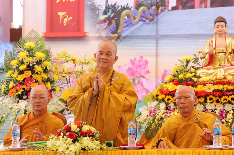 Lễ khánh thành chùa Thiền Tông ở huyện Tân Thạnh