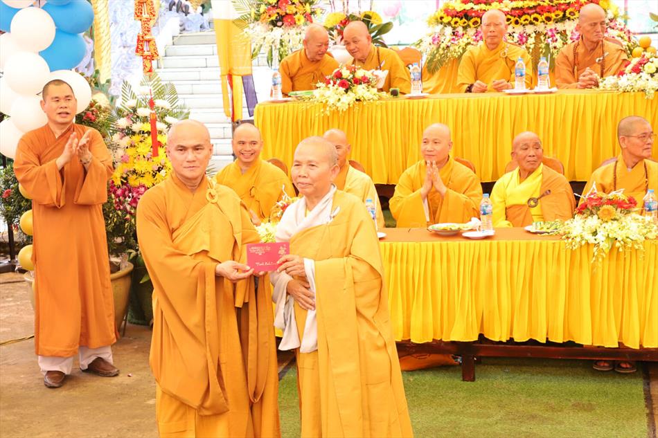 Lễ khánh thành chùa Thiền Tông ở huyện Tân Thạnh