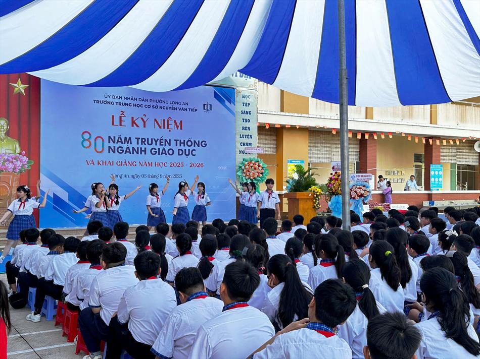 LỄ KỶ NIỆM 80 NĂM NGÀNH GIÁO DỤC – ĐỔI TÊN TRƯỜNG VÀ KHAI GIẢNG NĂM HỌC 2025-2026 LỄ KỶ NIỆM 80 NĂM NGÀNH GIÁO DỤC – ĐỔI TÊN TRƯỜNG VÀ KHAI GIẢNG NĂM HỌC 2025-2026