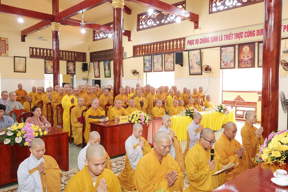 Lễ tổng khai giảng khoá an cư kiết hạ của Phật giáo Long An năm 2025 Lễ tổng khai giảng khoá an cư kiết hạ của Phật giáo Long An năm 2025