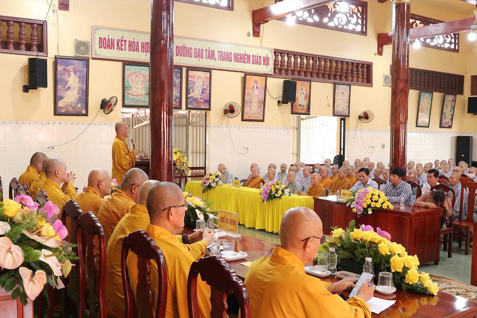 Lễ tổng khai giảng khoá an cư kiết hạ của Phật giáo Long An năm 2025 Lễ tổng khai giảng khoá an cư kiết hạ của Phật giáo Long An năm 2025