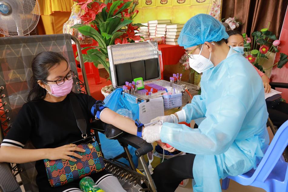 Ngày hội hiến máu tình nguyện đợt 11 tại chùa Ân Thọ