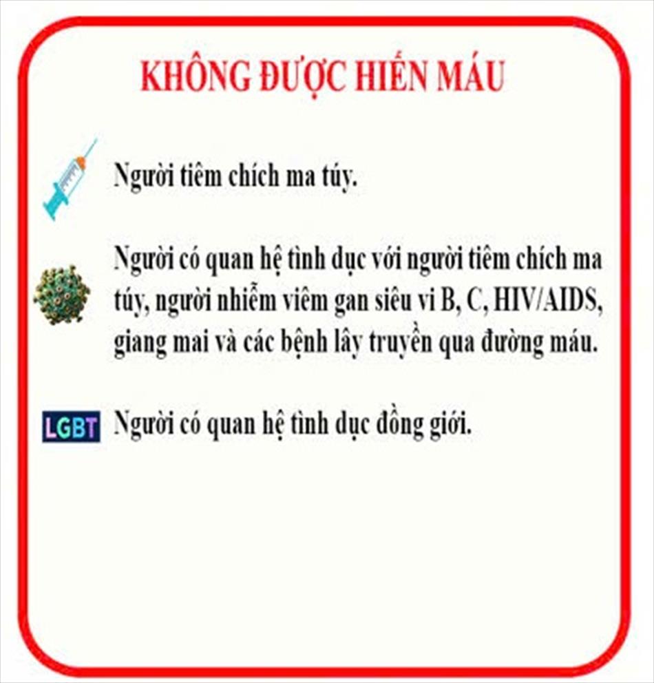 NHỮNG ĐIỀU CẦN BIẾT VỀ HIẾN MÁU