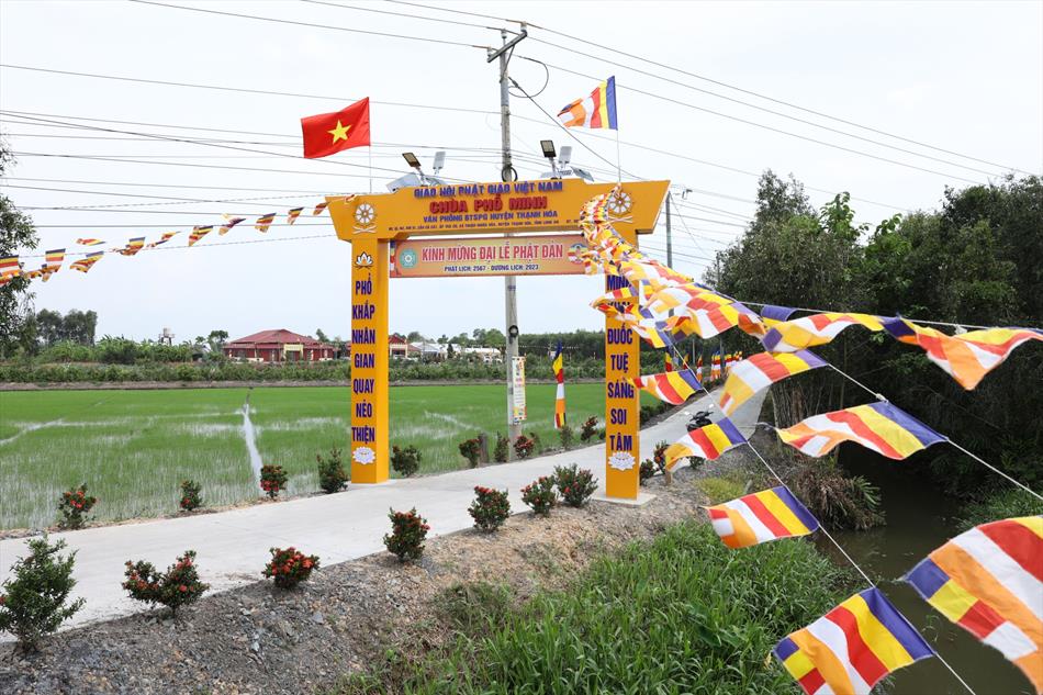 Phật giáo huyện Thạnh Hóa sẵn sàng cho Đại lễ Phật đản 2023
