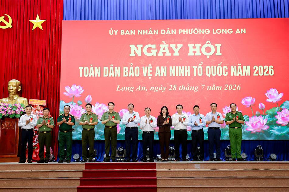 Phường Long An tổ chức ngày hội toàn dân bảo vệ an ninh tổ quốc năm 2026