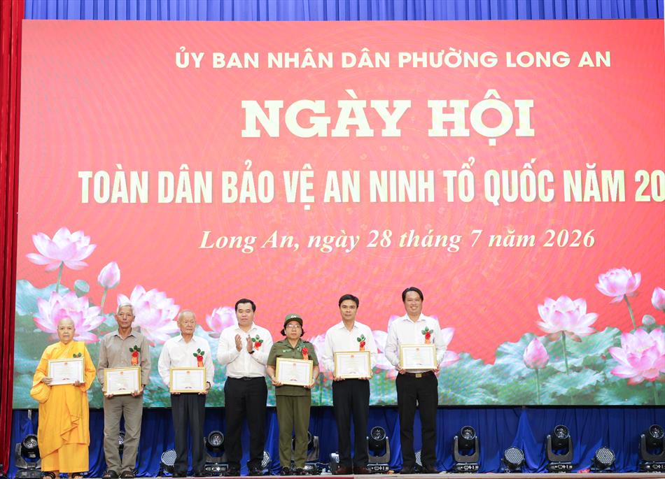 Phường Long An tổ chức ngày hội toàn dân bảo vệ an ninh tổ quốc năm 2026
