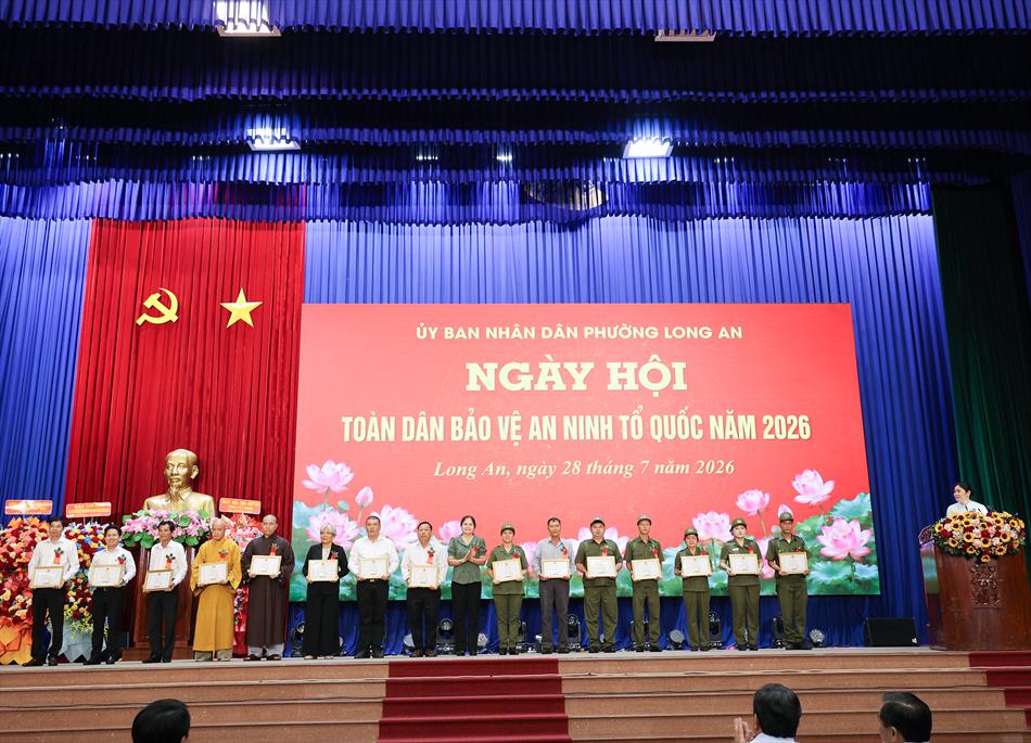 Phường Long An tổ chức ngày hội toàn dân bảo vệ an ninh tổ quốc năm 2026