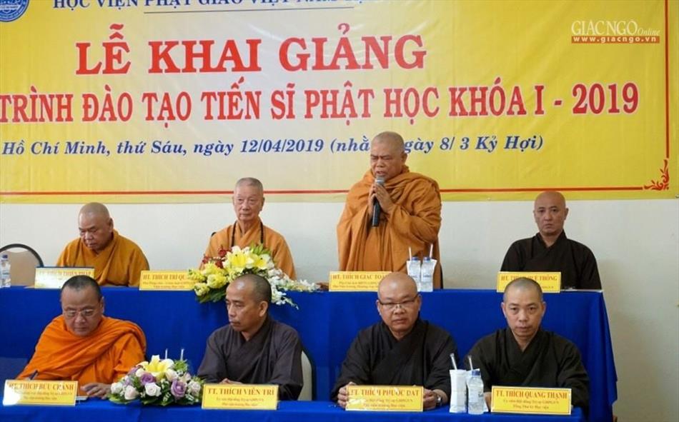 TP.HCM: Khai giảng chương trình đào tạo tiến sĩ Phật học